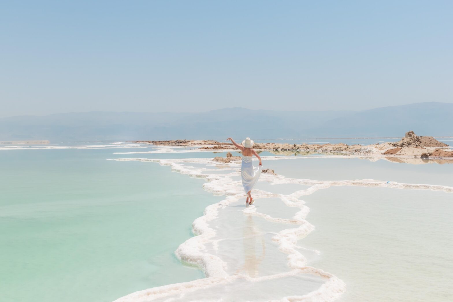 A woman on a beach near Tel Aviv, Israel. Optimism after October 7